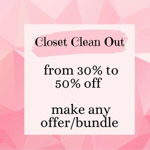 Closet Clean Out Sale